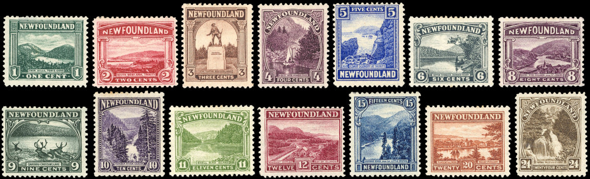 Newfoundland SG 149/162 Mint 1923-24 pictorial set of 14