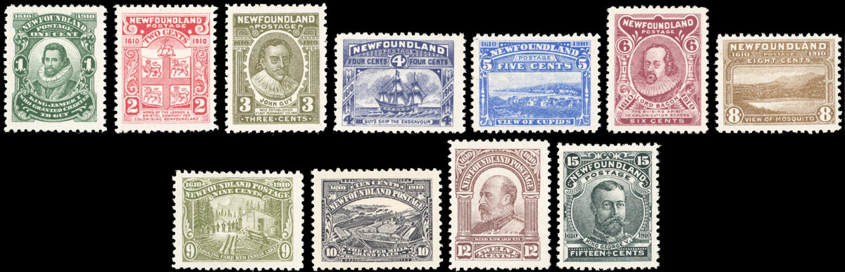 Newfoundland SG 95/105 Mint 1910 set of 11
