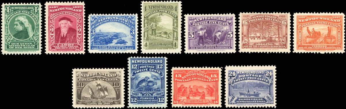 Newfoundland SG 66/76 Mint 1897 400th Anniversary short set of 11