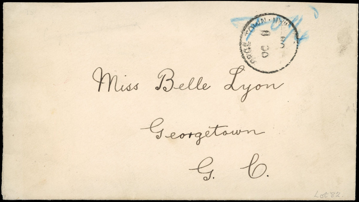 Cayman Islands SG MP4 1908 cover with manuscript provisional endorsement