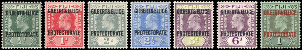 Gilbert and Ellice Islands SG 1/7 Unmounted Mint 1911 KEVII set of 7