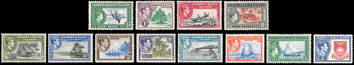Gilbert and Ellice Islands SG 43/54 Unmounted Mint 1939-55 KGVI set of 12
