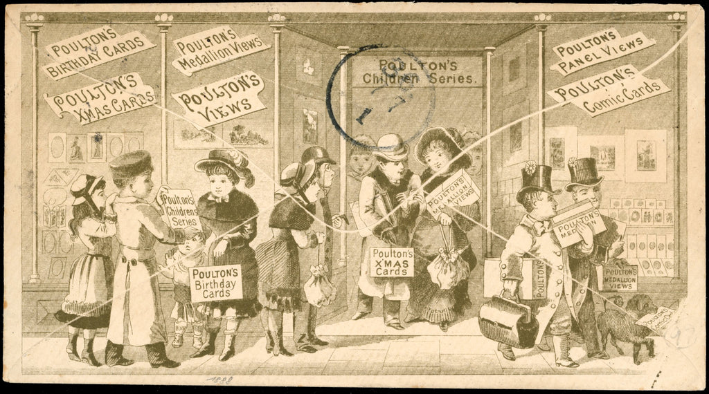 Great Britain SG 172/197 Cover 1888 Poultons advertising envelope to Berlin