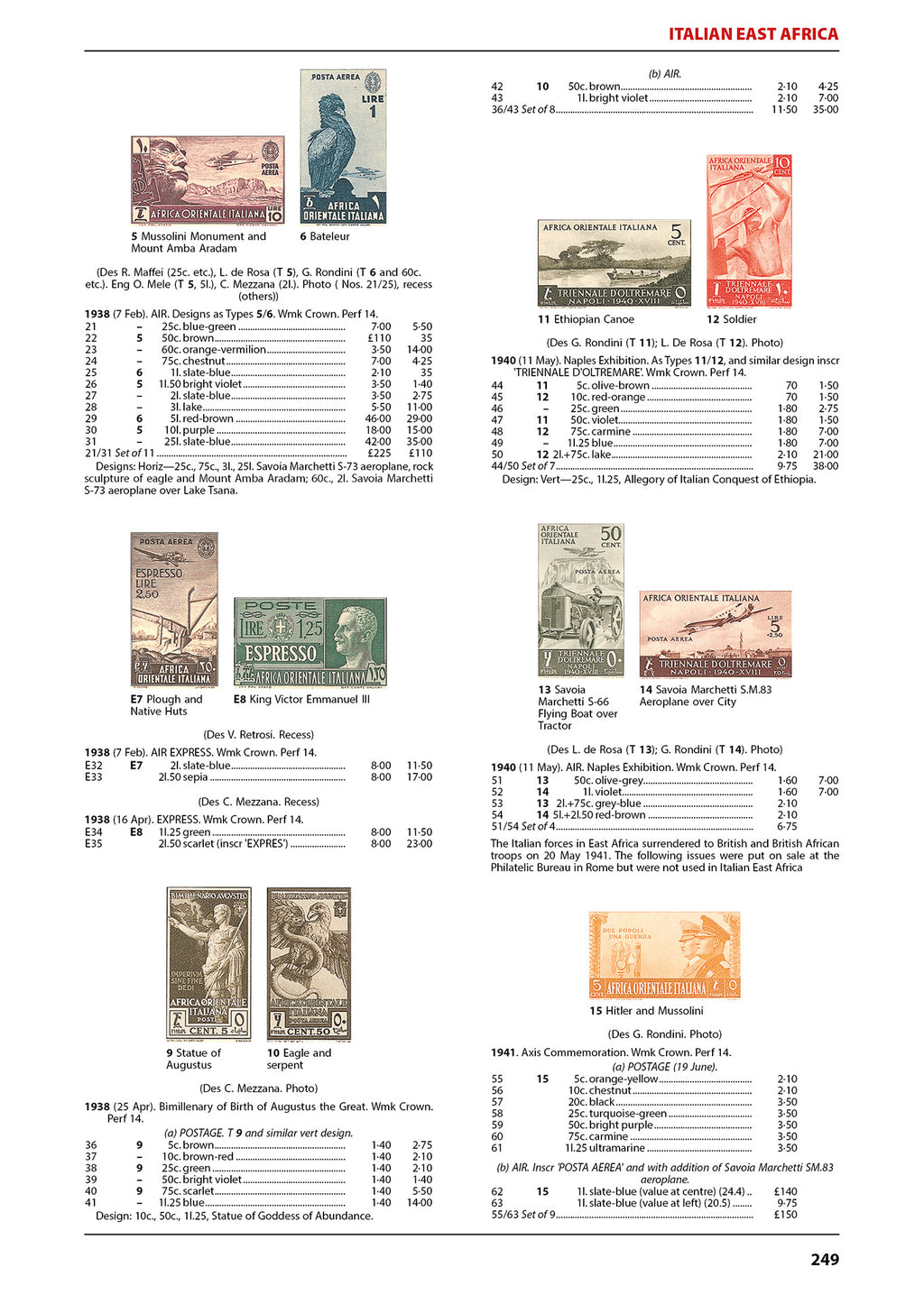 Italy & Colonies Stamp Catalogue 1st Edition