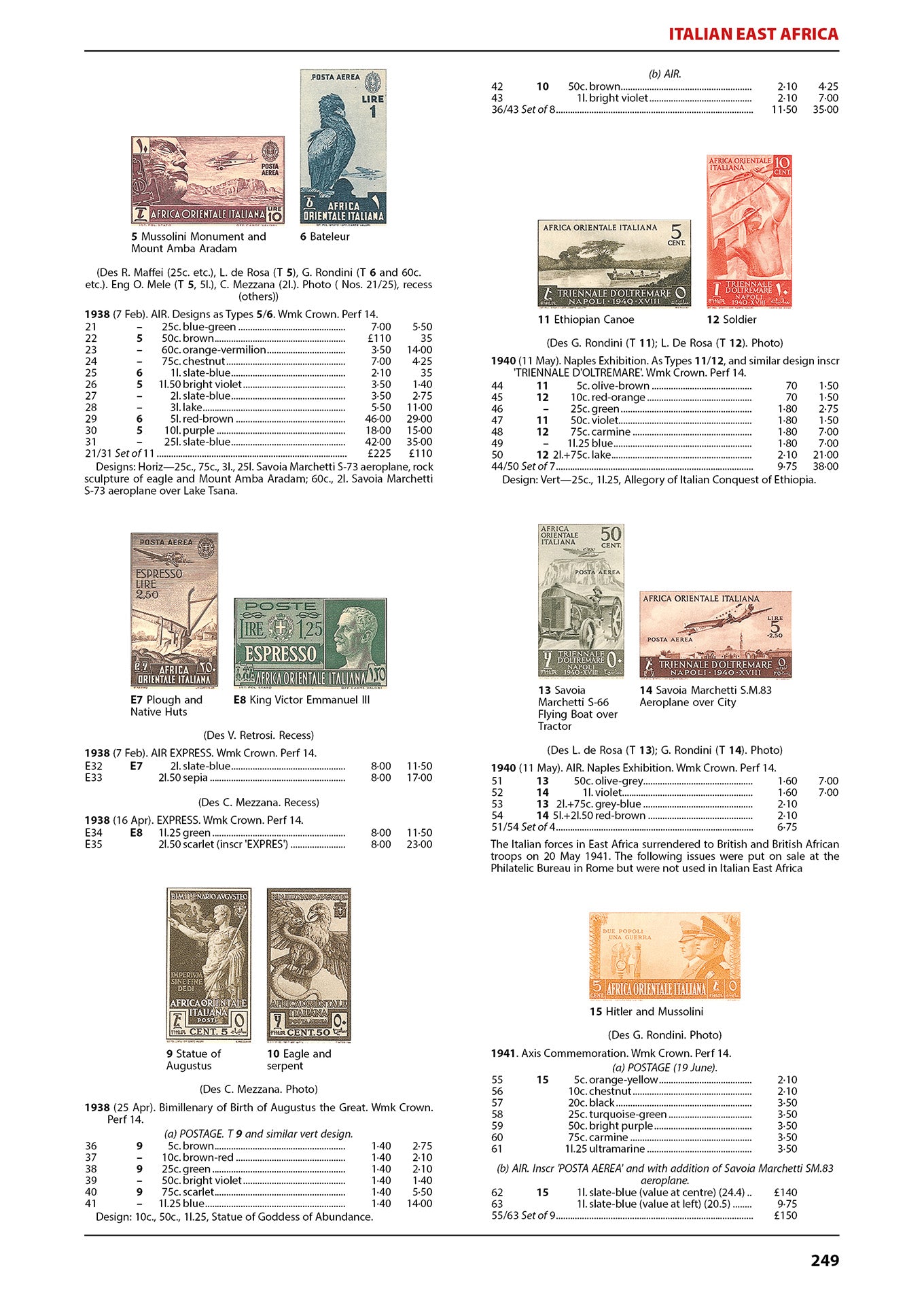 Italy & Colonies Stamp Catalogue 1st Edition