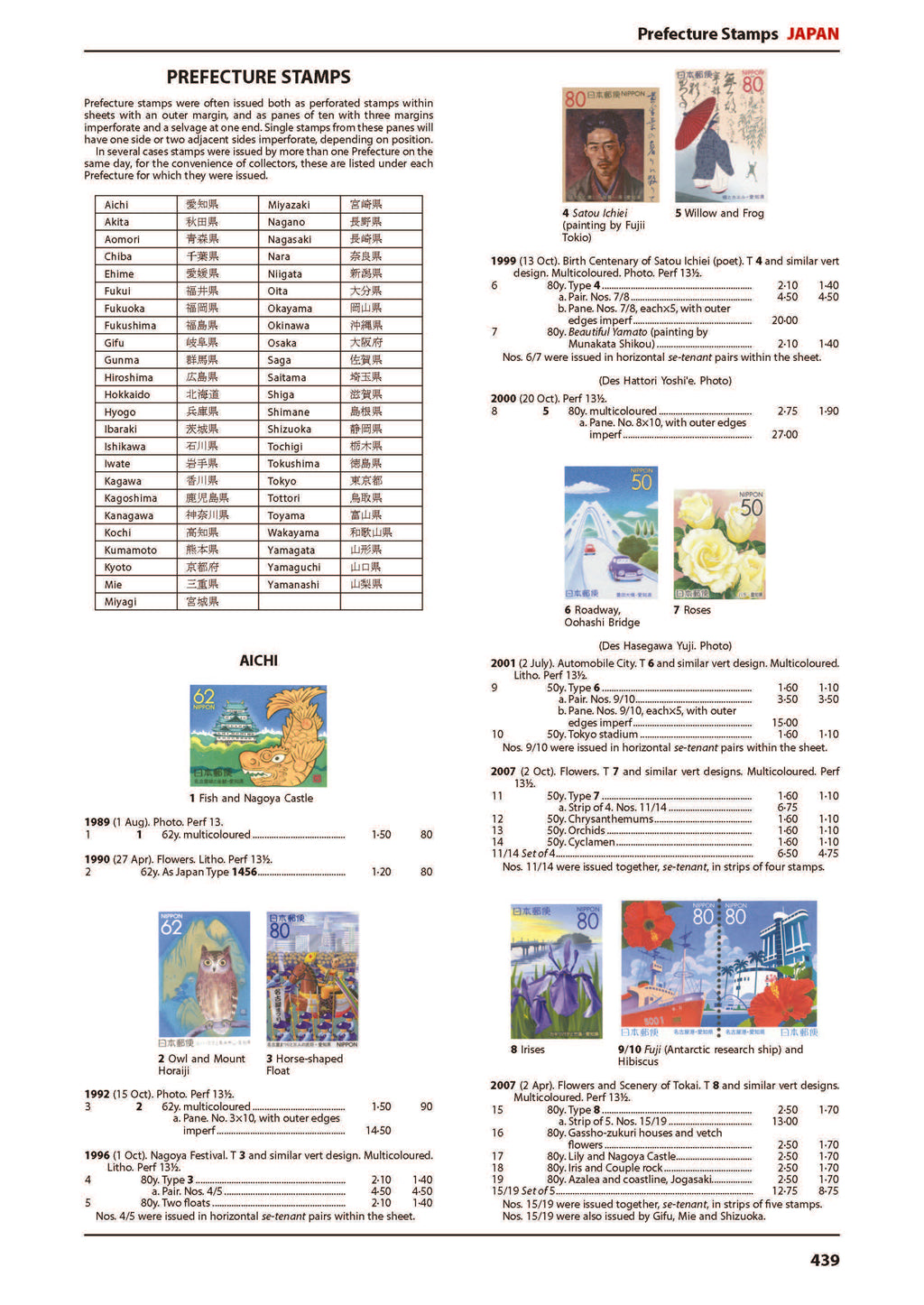 Japan Stamp Catalogue 1st Edition