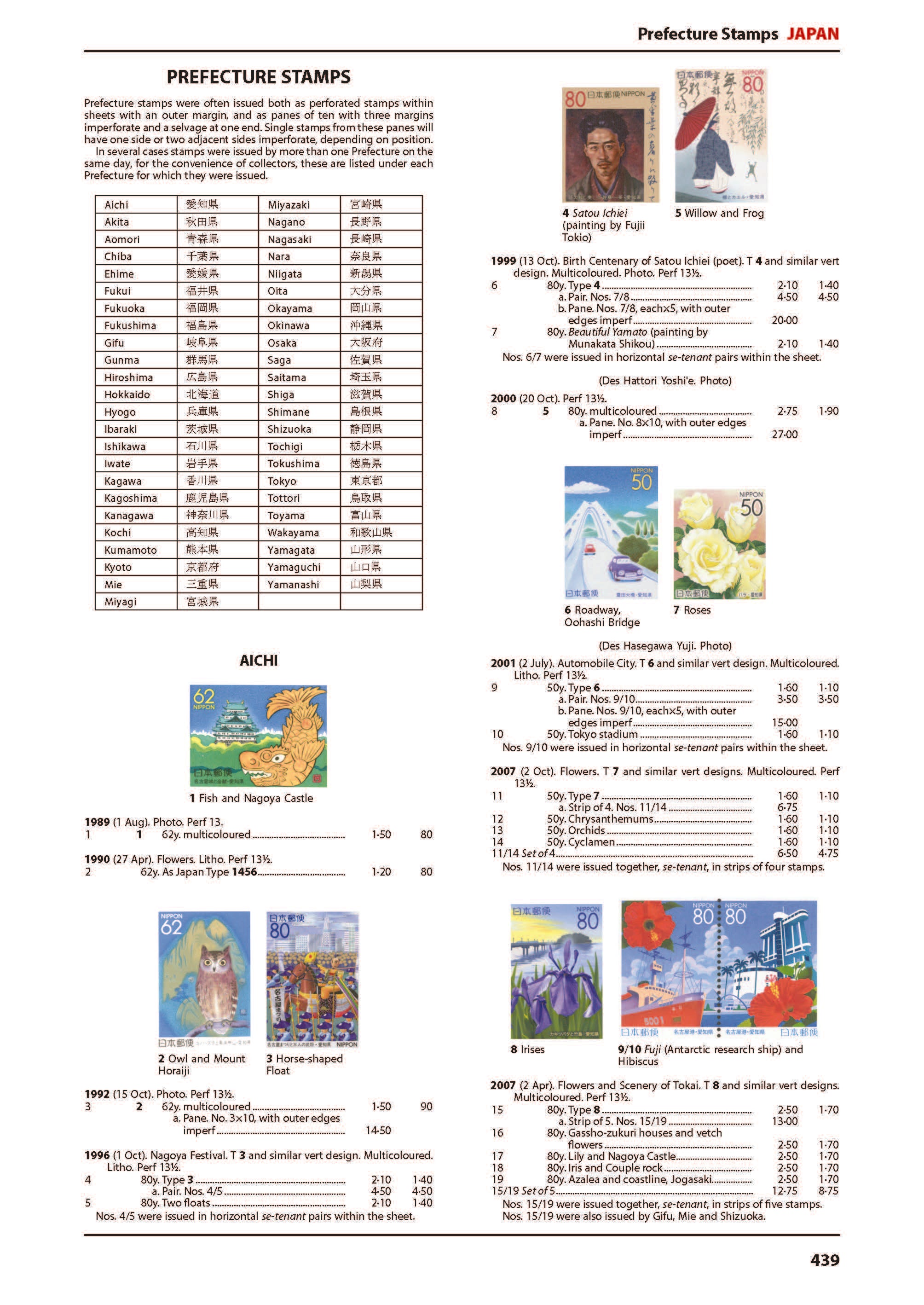 Japan Stamp Catalogue 1st Edition