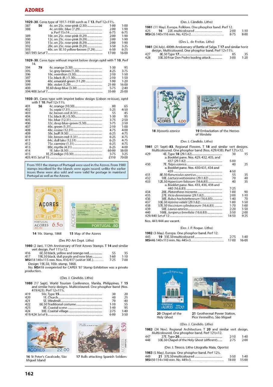 Portugal & Colonies Stamp Catalogue 1st Edition