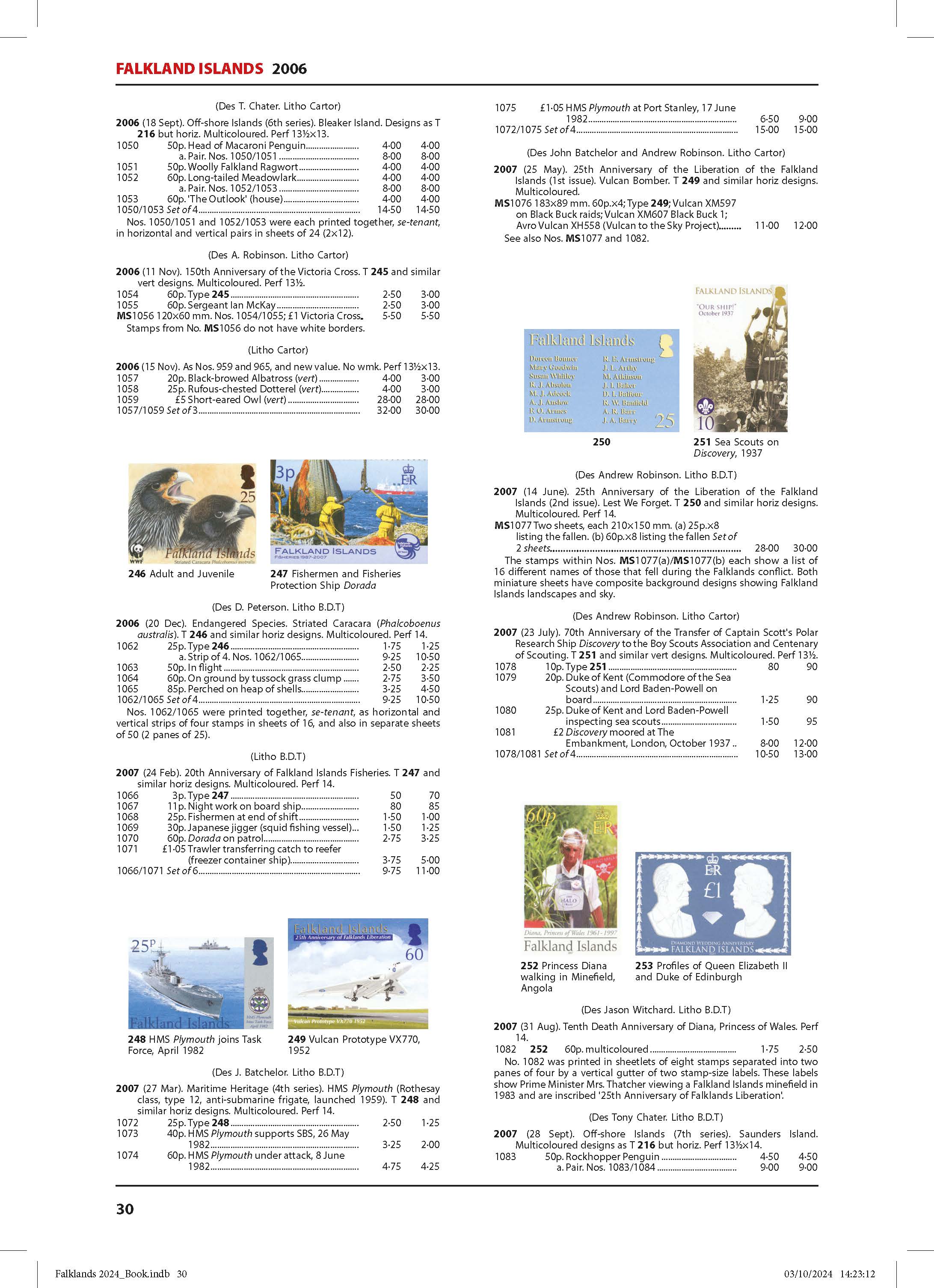 Falkland Islands Stamp Catalogue 9th Edition