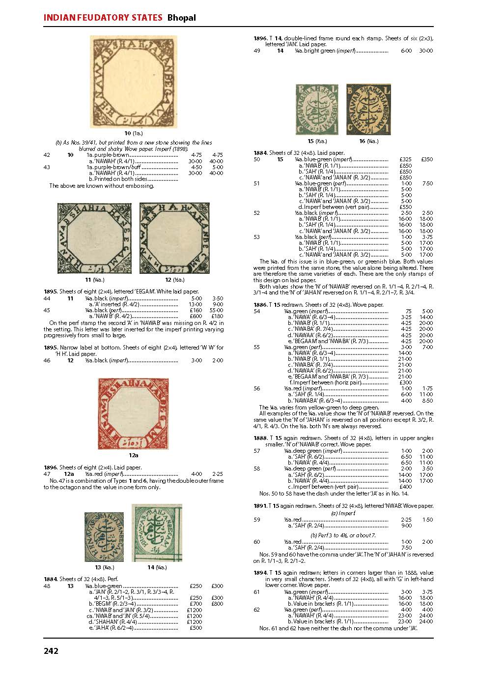 India & Indian States Stamp Catalogue 6th Edition