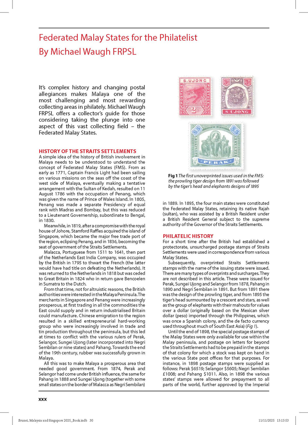Brunei, Malaysia and Singapore Stamp Catalogue 6th Edition