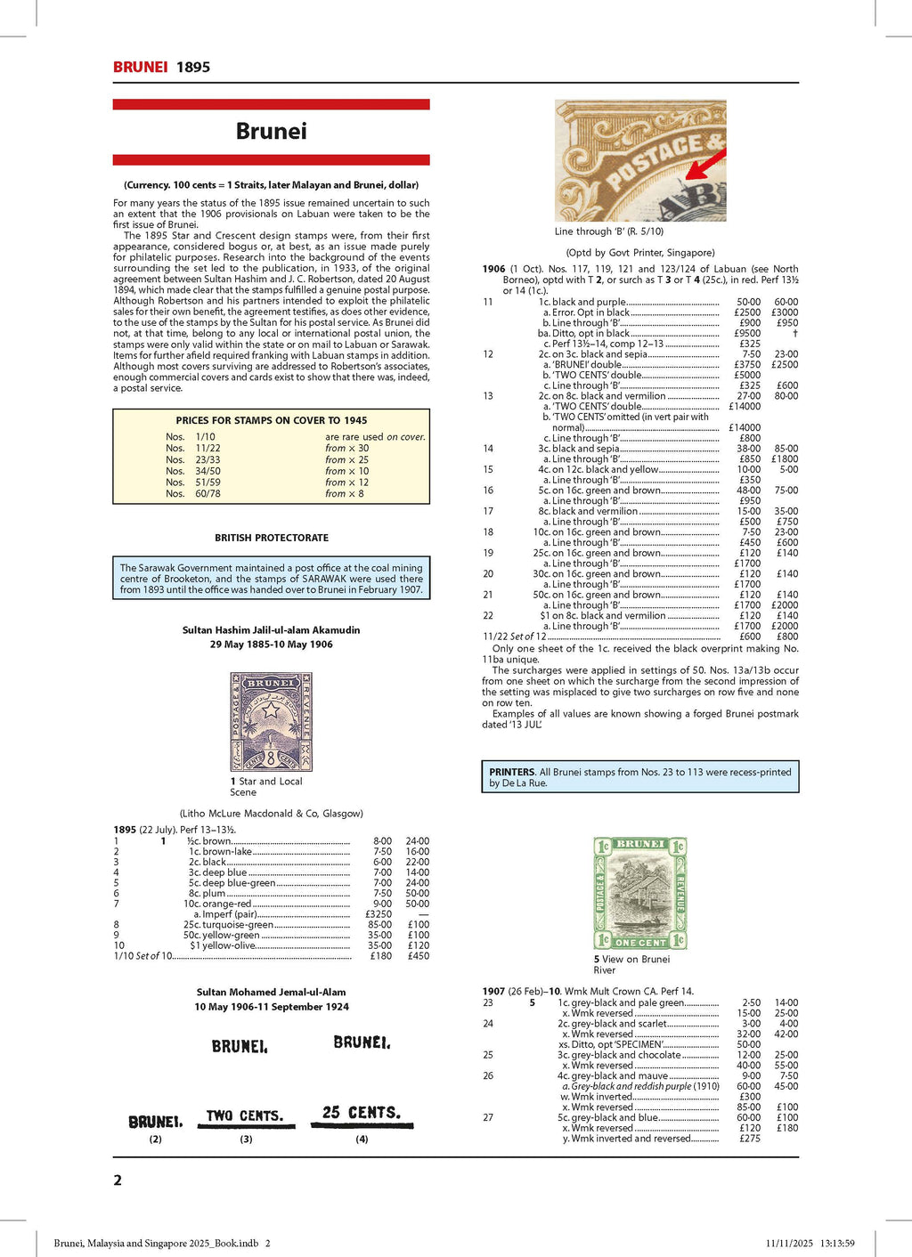 Brunei, Malaysia and Singapore Stamp Catalogue 6th Edition