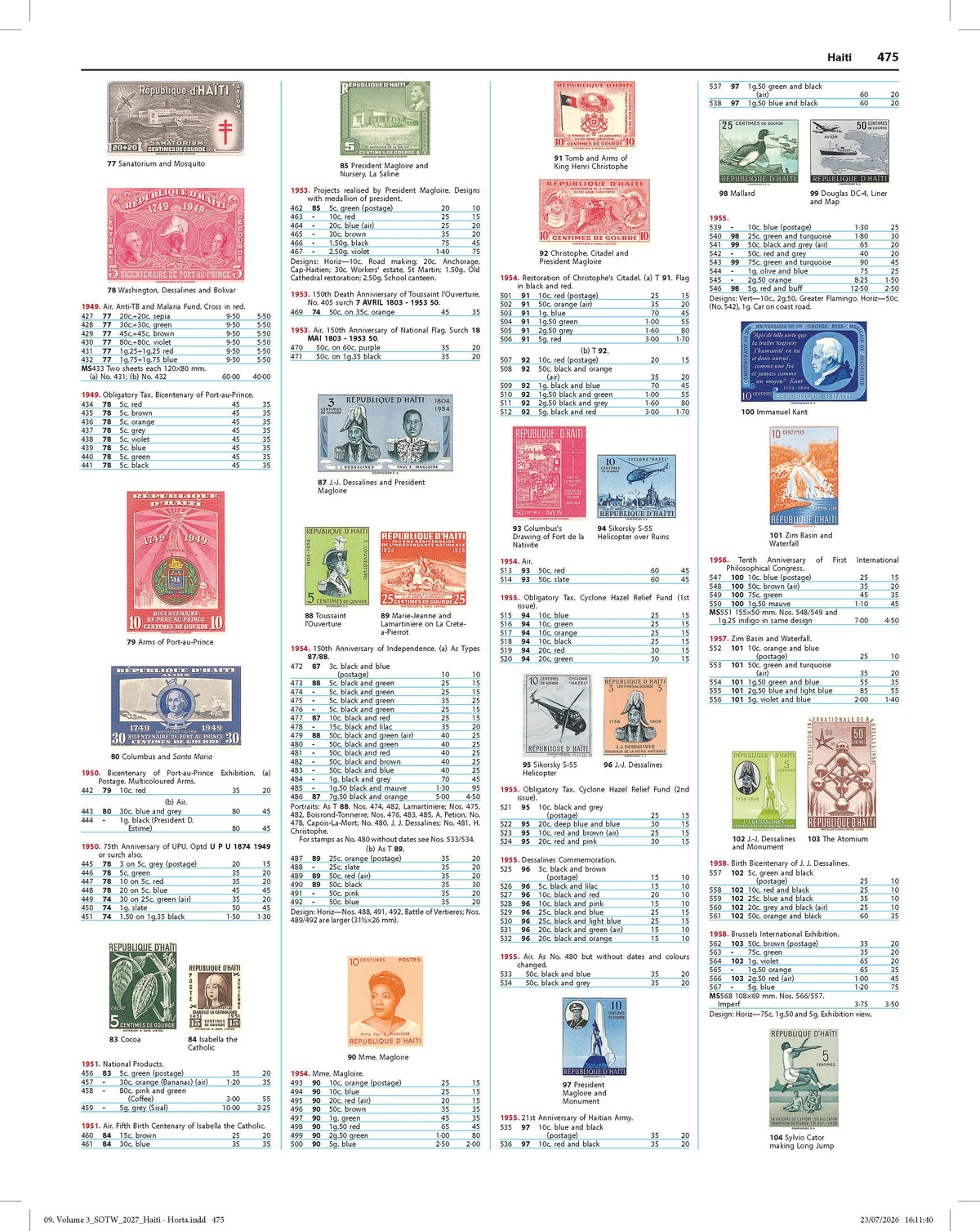 2027 Stamps Of The World - Set Of 6 Catalogues