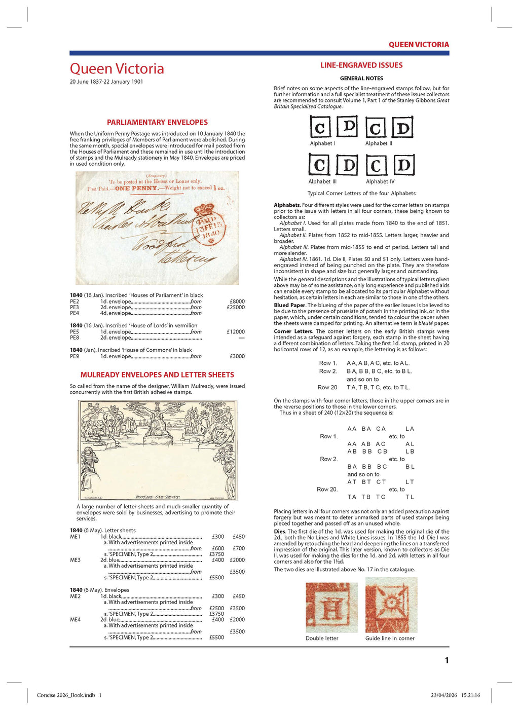 2026 Great Britain Concise Stamp Catalogue
