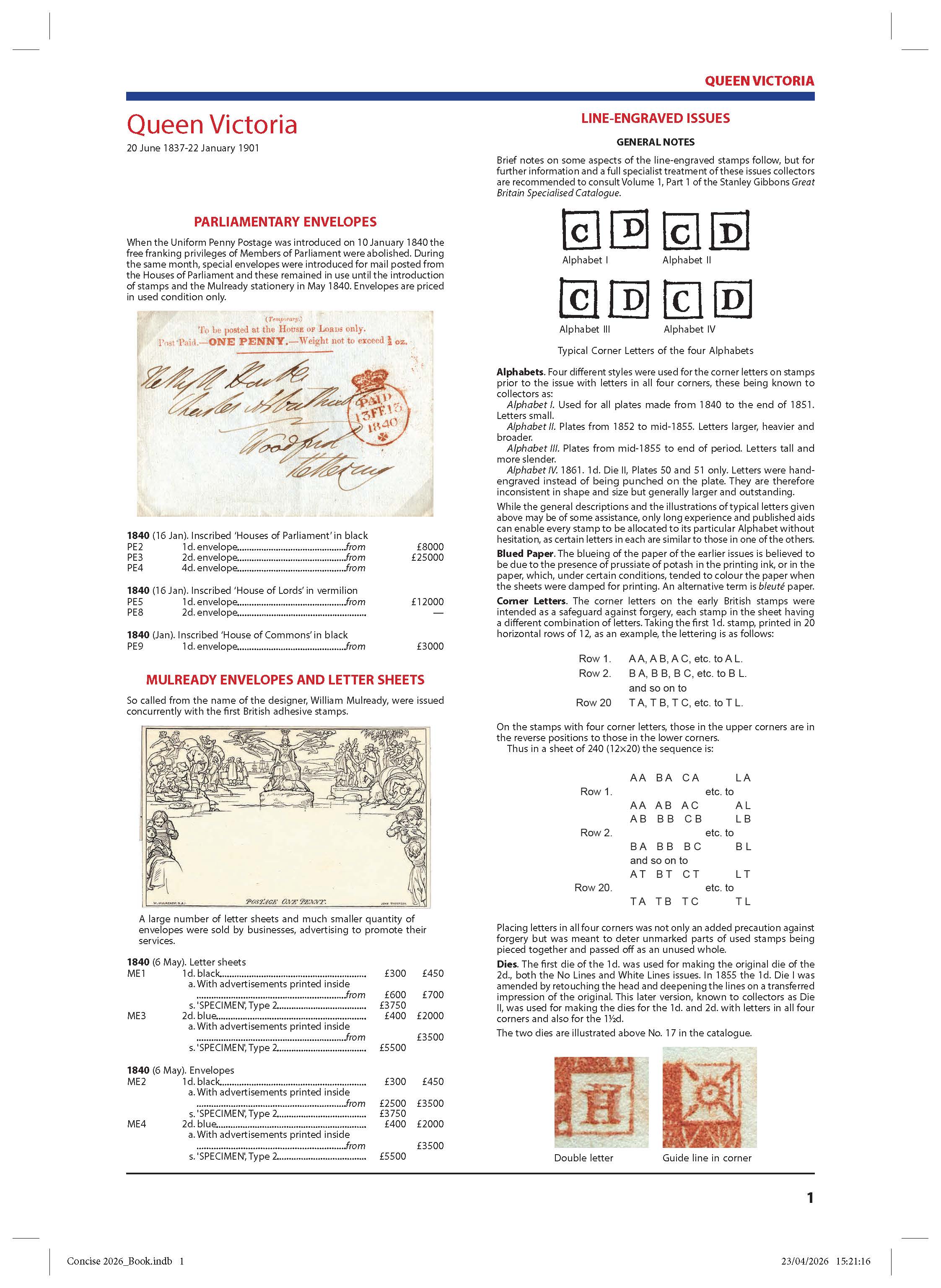 2026 Great Britain Concise Stamp Catalogue