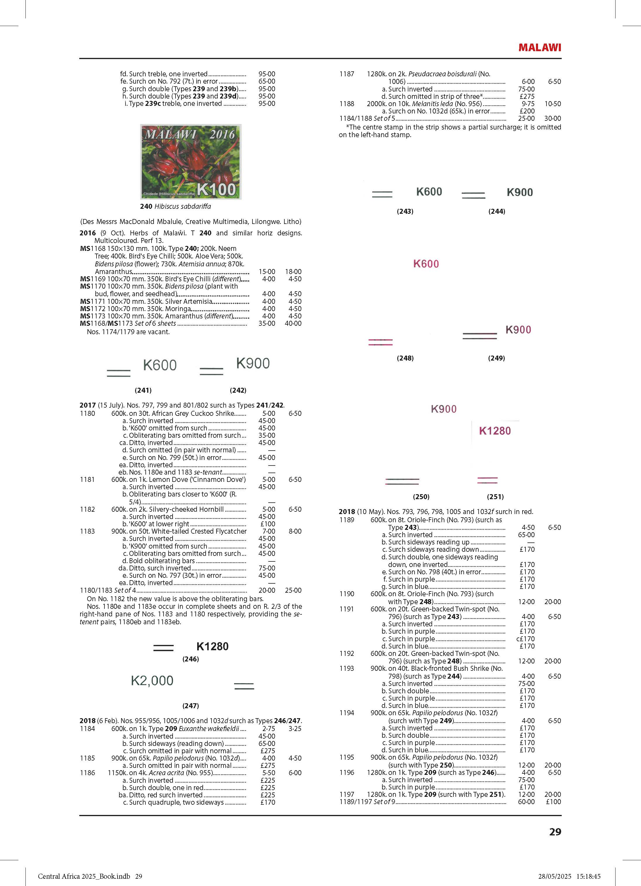 Central Africa Catalogue 3rd Edition
