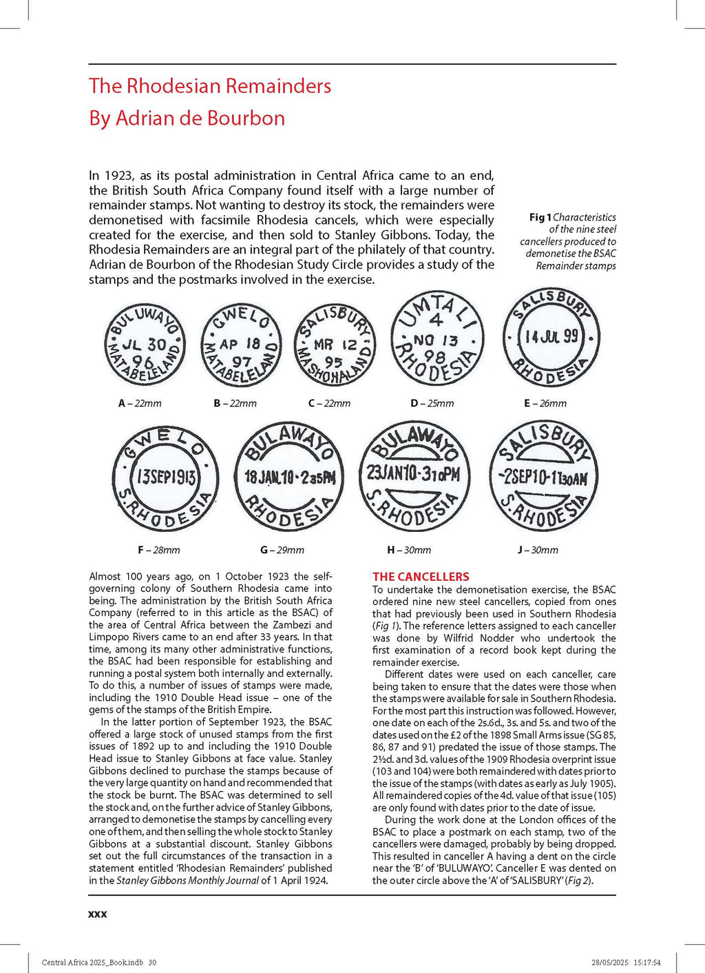 Central Africa Catalogue 3rd Edition