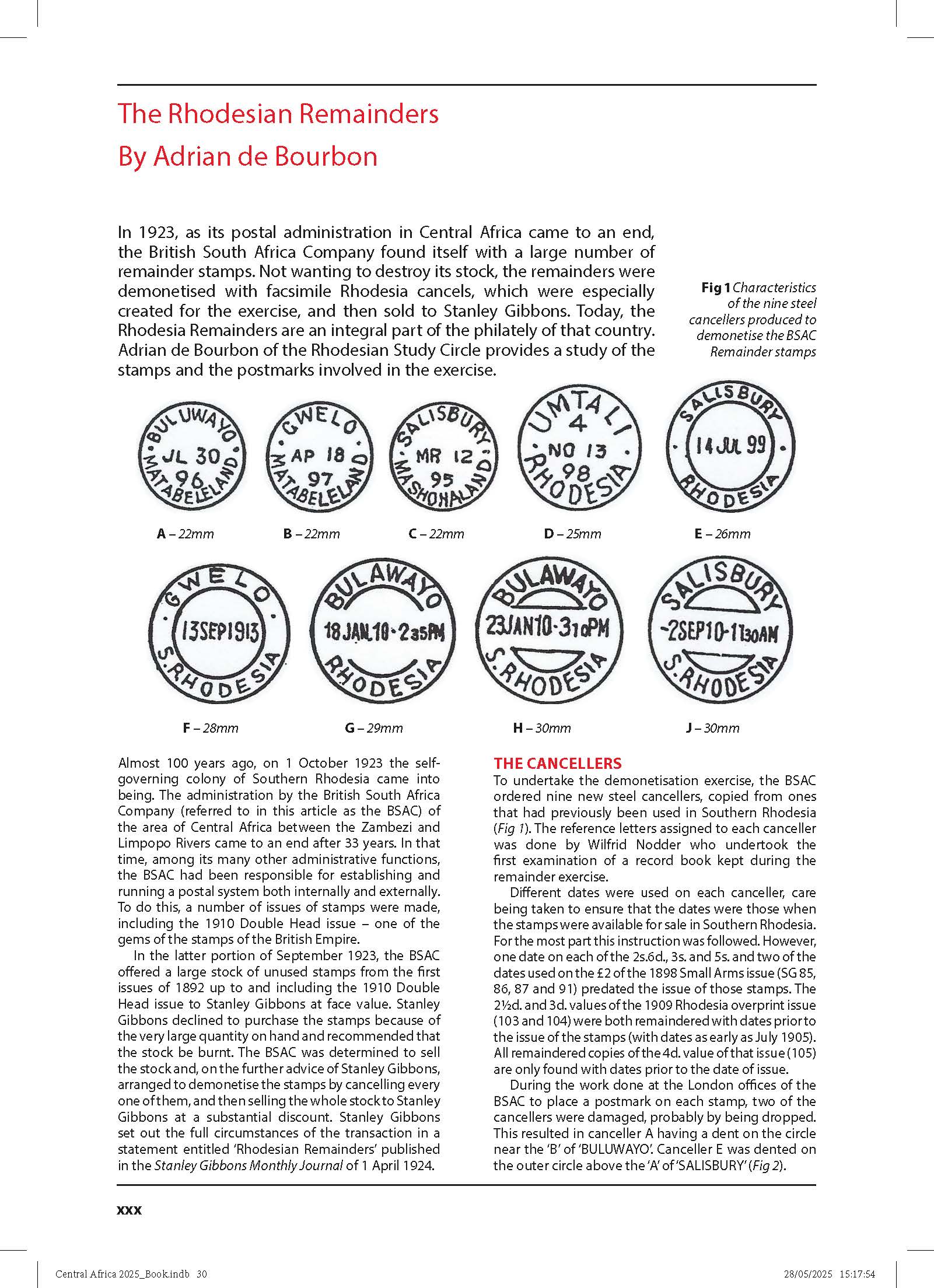 Central Africa Catalogue 3rd Edition