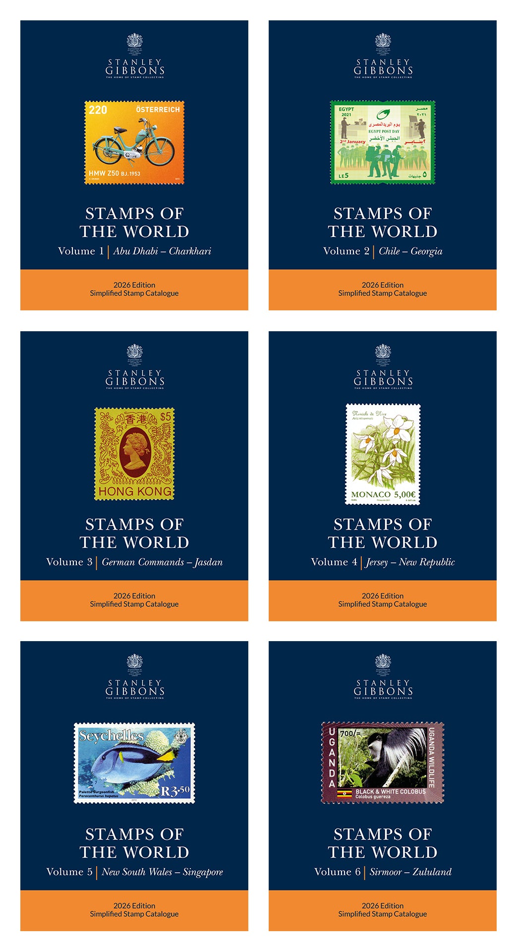 2026 Stamps Of The World - Set Of 6 Catalogues
